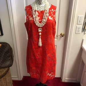 Gianni Bini Embroidered Dress